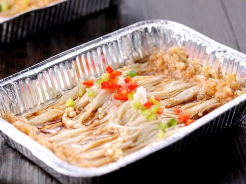 喀什锡纸烤金针菇